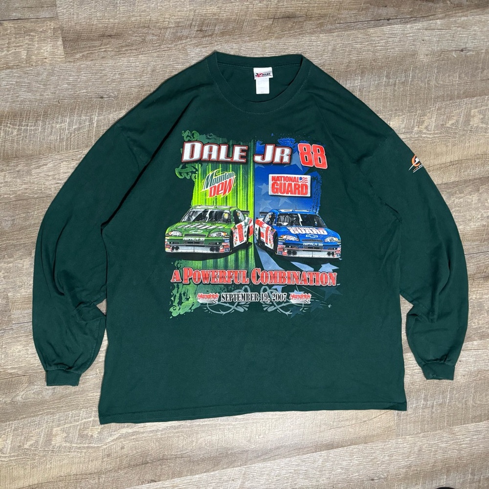 Y2K Nascar Shirt Men's 2XL Chase Authentics Dale Earnhardt Jr Mountain Dew READ